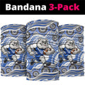 Canterbury-Bankstown Bulldogs Neck Gaiter Aboriginal Dot Pattern - Rugby Mascot Heritage Pride