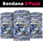Canterbury-Bankstown Bulldogs Neck Gaiter Aboriginal Dot Pattern - Rugby Mascot Heritage Pride