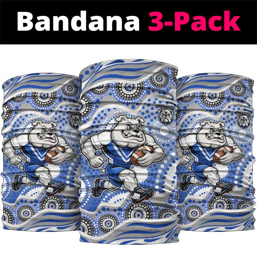 Canterbury-Bankstown Bulldogs Neck Gaiter Aboriginal Dot Pattern - Rugby Mascot Heritage Pride