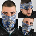 Canterbury-Bankstown Bulldogs Neck Gaiter Aboriginal Dot Pattern - Rugby Mascot Heritage Pride