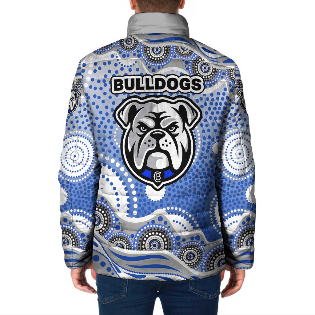 Canterbury-Bankstown Bulldogs Padded Jacket Aboriginal Dot Pattern - Rugby Mascot Heritage Pride