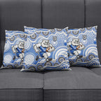 Canterbury-Bankstown Bulldogs Pillow Cover Aboriginal Dot Pattern - Rugby Mascot Heritage Pride