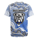 Canterbury-Bankstown Bulldogs Rugby Jersey Aboriginal Dot Pattern - Rugby Mascot Heritage Pride
