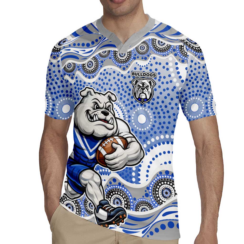Canterbury-Bankstown Bulldogs Rugby Jersey Aboriginal Dot Pattern - Rugby Mascot Heritage Pride