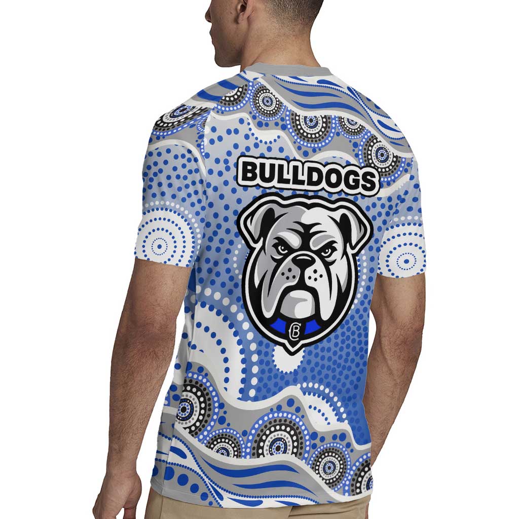 Canterbury-Bankstown Bulldogs Rugby Jersey Aboriginal Dot Pattern - Rugby Mascot Heritage Pride