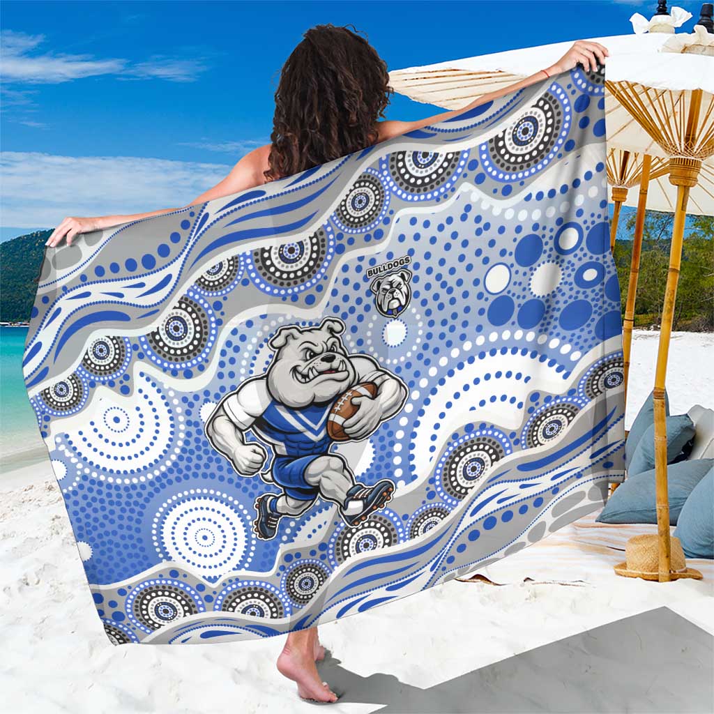 Canterbury-Bankstown Bulldogs Sarong Aboriginal Dot Pattern - Rugby Mascot Heritage Pride