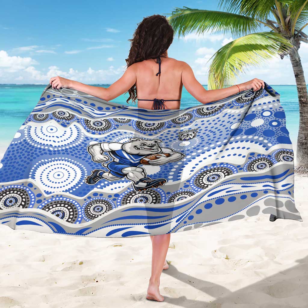 Canterbury-Bankstown Bulldogs Sarong Aboriginal Dot Pattern - Rugby Mascot Heritage Pride