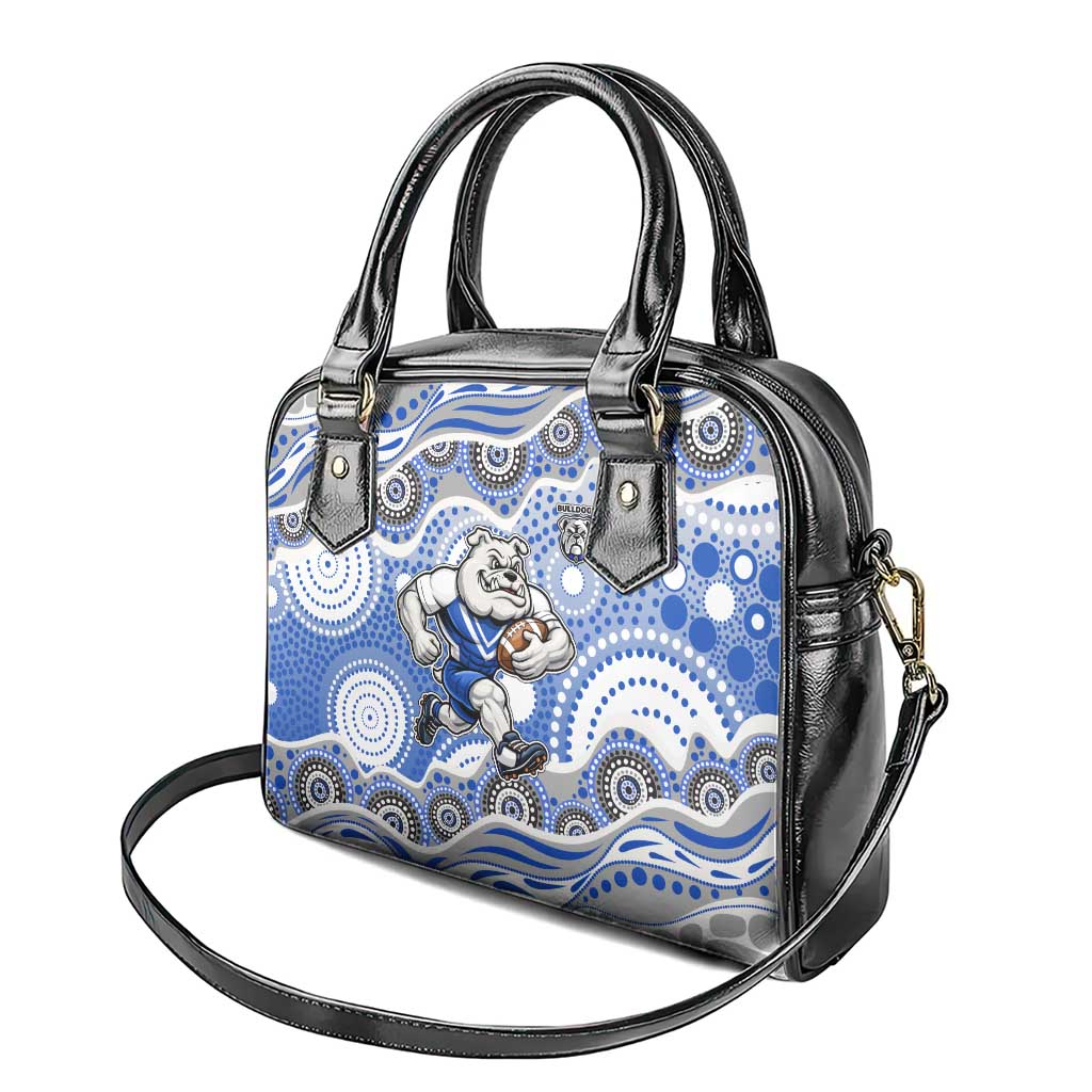 Canterbury-Bankstown Bulldogs Shoulder Handbag Aboriginal Dot Pattern - Rugby Mascot Heritage Pride
