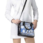 Canterbury-Bankstown Bulldogs Shoulder Handbag Aboriginal Dot Pattern - Rugby Mascot Heritage Pride