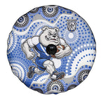 Canterbury-Bankstown Bulldogs Spare Tire Cover Aboriginal Dot Pattern - Rugby Mascot Heritage Pride