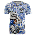 Canterbury-Bankstown Bulldogs T Shirt Aboriginal Dot Pattern - Rugby Mascot Heritage Pride