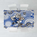 Canterbury-Bankstown Bulldogs Tablecloth Aboriginal Dot Pattern - Rugby Mascot Heritage Pride