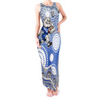 Canterbury-Bankstown Bulldogs Tank Maxi Dress Aboriginal Dot Pattern - Rugby Mascot Heritage Pride