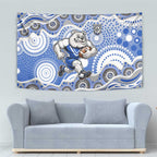 Canterbury-Bankstown Bulldogs Tapestry Aboriginal Dot Pattern - Rugby Mascot Heritage Pride
