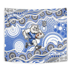 Canterbury-Bankstown Bulldogs Tapestry Aboriginal Dot Pattern - Rugby Mascot Heritage Pride