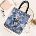 Canterbury-Bankstown Bulldogs Tote Bag Aboriginal Dot Pattern - Rugby Mascot Heritage Pride