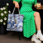 Canterbury-Bankstown Bulldogs Tote Bag Aboriginal Dot Pattern - Rugby Mascot Heritage Pride