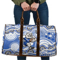 Canterbury-Bankstown Bulldogs Travel Bag Aboriginal Dot Pattern - Rugby Mascot Heritage Pride