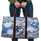 Canterbury-Bankstown Bulldogs Travel Bag Aboriginal Dot Pattern - Rugby Mascot Heritage Pride