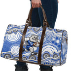 Canterbury-Bankstown Bulldogs Travel Bag Aboriginal Dot Pattern - Rugby Mascot Heritage Pride