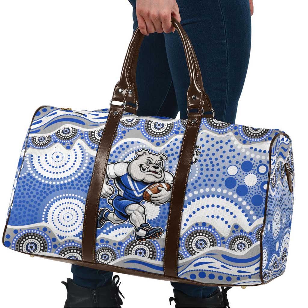 Canterbury-Bankstown Bulldogs Travel Bag Aboriginal Dot Pattern - Rugby Mascot Heritage Pride