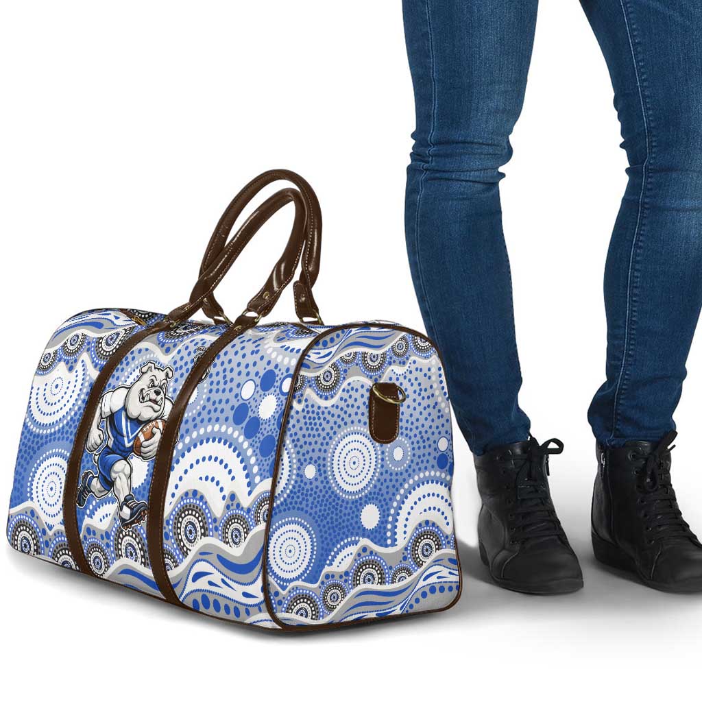 Canterbury-Bankstown Bulldogs Travel Bag Aboriginal Dot Pattern - Rugby Mascot Heritage Pride