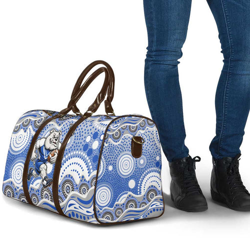 Canterbury-Bankstown Bulldogs Travel Bag Aboriginal Dot Pattern - Rugby Mascot Heritage Pride
