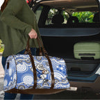 Canterbury-Bankstown Bulldogs Travel Bag Aboriginal Dot Pattern - Rugby Mascot Heritage Pride