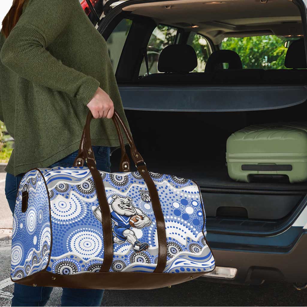 Canterbury-Bankstown Bulldogs Travel Bag Aboriginal Dot Pattern - Rugby Mascot Heritage Pride