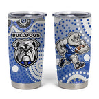 Canterbury-Bankstown Bulldogs Tumbler Cup Aboriginal Dot Pattern - Rugby Mascot Heritage Pride