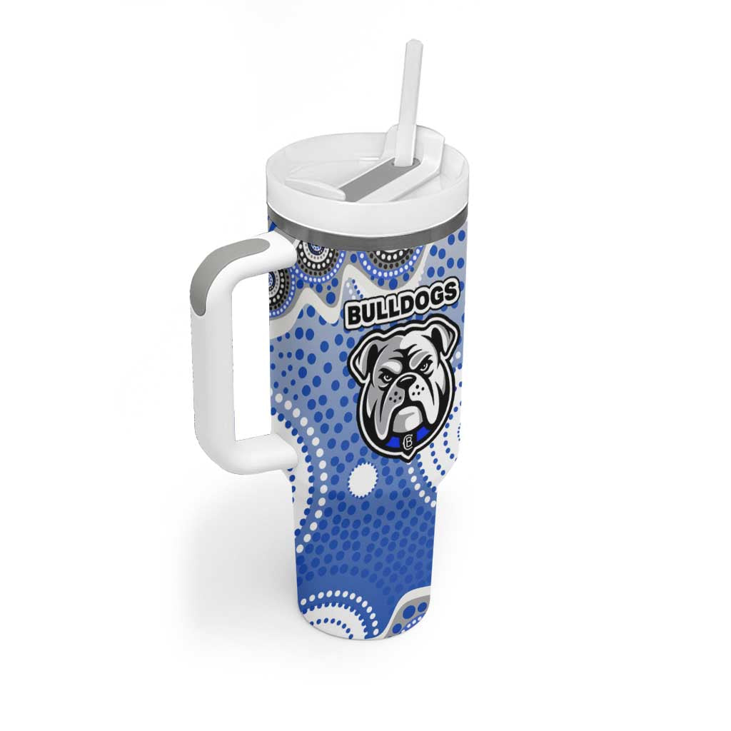 Canterbury-Bankstown Bulldogs Tumbler With Handle Aboriginal Dot Pattern - Rugby Mascot Heritage Pride
