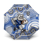 Canterbury-Bankstown Bulldogs Umbrella Aboriginal Dot Pattern - Rugby Mascot Heritage Pride