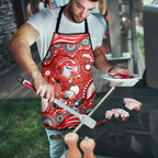 Dolphins Apron Aboriginal Dot Pattern - Rugby Mascot Heritage Pride