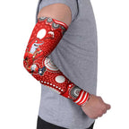 Dolphins Arm Sleeves Aboriginal Dot Pattern - Rugby Mascot Heritage Pride