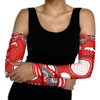 Dolphins Arm Sleeves Aboriginal Dot Pattern - Rugby Mascot Heritage Pride