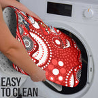 Dolphins Bathroom Set Aboriginal Dot Pattern - Rugby Mascot Heritage Pride