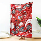 Dolphins Blanket Aboriginal Dot Pattern - Rugby Mascot Heritage Pride
