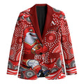 Dolphins Blazer Aboriginal Dot Pattern - Rugby Mascot Heritage Pride