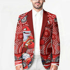 Dolphins Blazer Aboriginal Dot Pattern - Rugby Mascot Heritage Pride