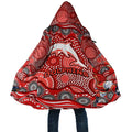 Dolphins Cloak Aboriginal Dot Pattern - Rugby Mascot Heritage Pride