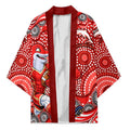 Dolphins Kimono Aboriginal Dot Pattern - Rugby Mascot Heritage Pride