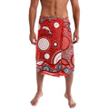 Dolphins Lavalava Aboriginal Dot Pattern - Rugby Mascot Heritage Pride