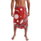 Dolphins Lavalava Aboriginal Dot Pattern - Rugby Mascot Heritage Pride