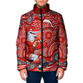 Dolphins Padded Jacket Aboriginal Dot Pattern - Rugby Mascot Heritage Pride