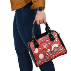 Dolphins Shoulder Handbag Aboriginal Dot Pattern - Rugby Mascot Heritage Pride