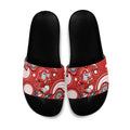 Dolphins Slide Sandals Aboriginal Dot Pattern - Rugby Mascot Heritage Pride