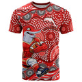 Dolphins T Shirt Aboriginal Dot Pattern - Rugby Mascot Heritage Pride