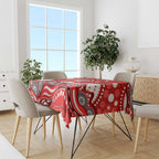 Dolphins Tablecloth Aboriginal Dot Pattern - Rugby Mascot Heritage Pride