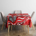 Dolphins Tablecloth Aboriginal Dot Pattern - Rugby Mascot Heritage Pride