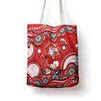 Dolphins Tote Bag Aboriginal Dot Pattern - Rugby Mascot Heritage Pride